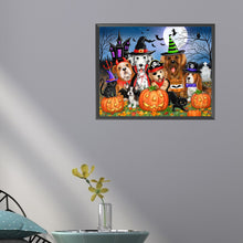 Load image into Gallery viewer, Diamond Painting - Full Round - Halloween Dog (50*40CM)