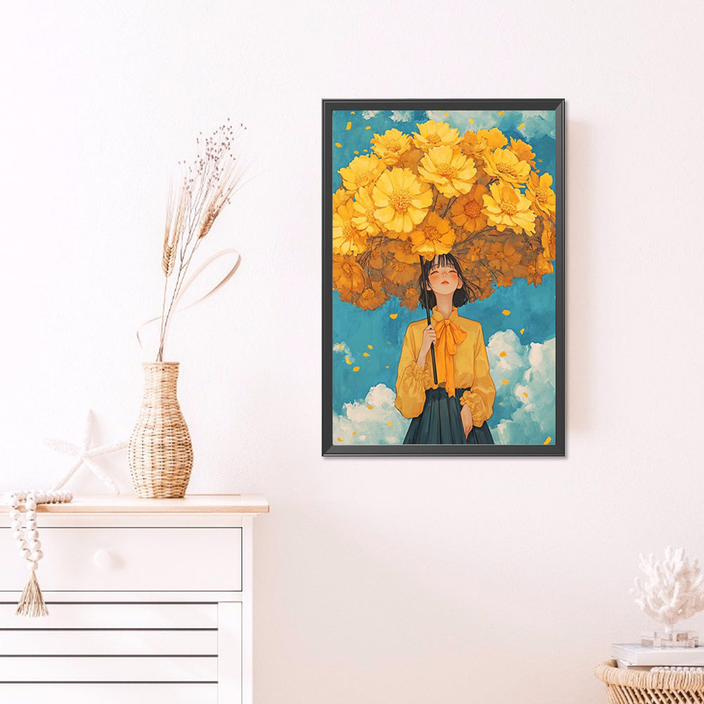 AB Diamond Painting - Full Round - Umbrella Girl (40*60CM)