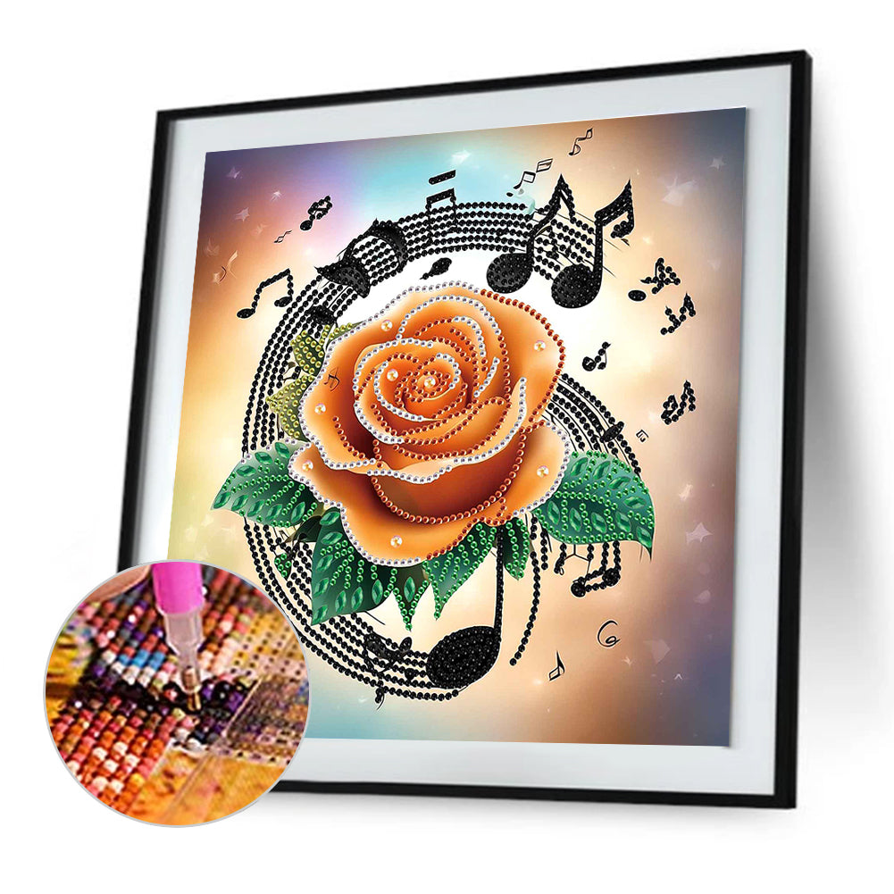Diamond Painting - Partial Special Shaped - Musical Symbols (30*30CM)