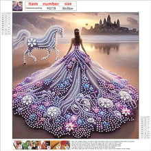 Load image into Gallery viewer, Diamond Painting - Partial Special Shaped - Dress Skirt Girl (30*30CM)