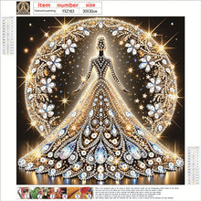 Load image into Gallery viewer, Diamond Painting - Partial Special Shaped - Dress Skirt Girl (30*30CM)