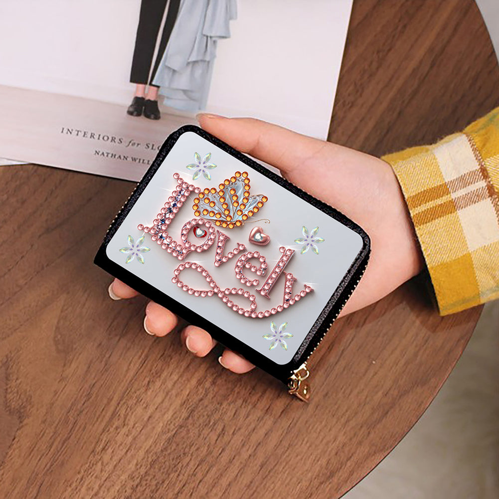 Diamond Painting Card Holder Coin Purse Diamond Art Wallet Pouch for Women (G)
