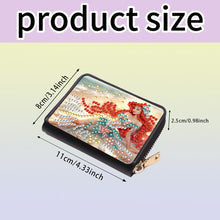 Load image into Gallery viewer, Diamond Painting Card Holder Coin Purse Diamond Art Wallet Pouch for Women (H)
