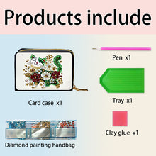 Load image into Gallery viewer, Diamond Painting Card Holder Coin Purse Diamond Art Wallet Pouch for Women (I)