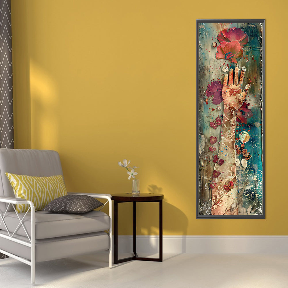 AB Diamond Painting - Full Round - Flowers And Arms (30*90CM)