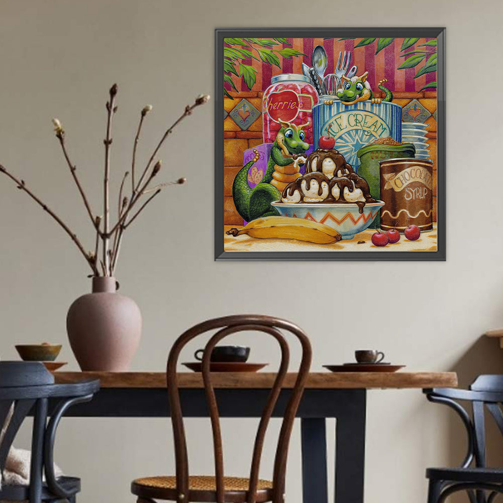 Diamond Painting - Full Round - Dinosaur (50*50CM)