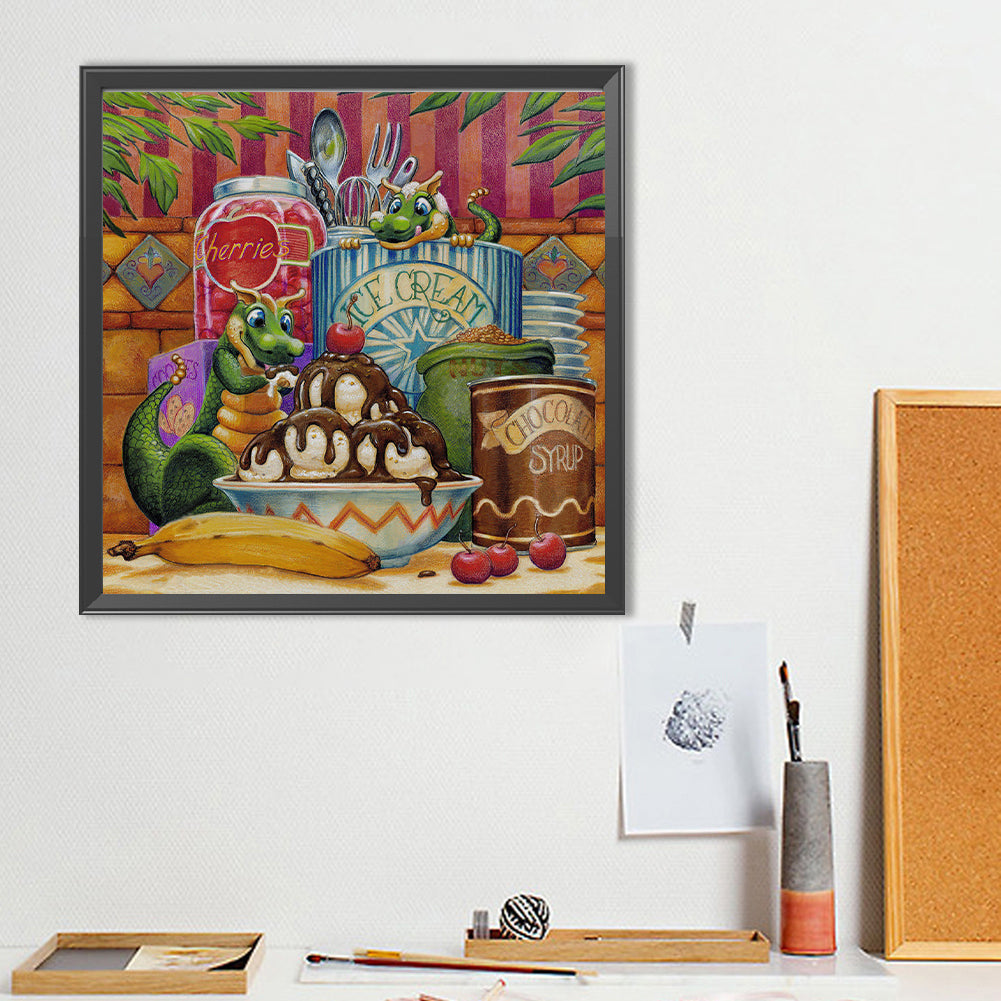 Diamond Painting - Full Round - Dinosaur (50*50CM)