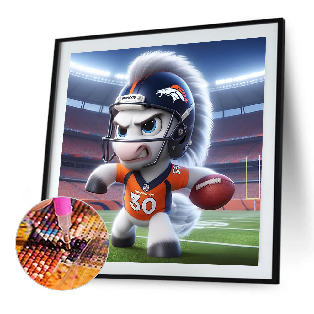 Diamond Painting - Full Round - Denver Broncos Rugby (45*45CM)