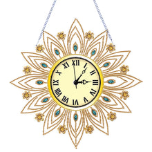 Load image into Gallery viewer, DIY Diamond Painting Clock Kits Diamond Art Clock Ornaments Kit Home Decor (D)