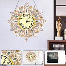 Load image into Gallery viewer, DIY Diamond Painting Clock Kits Diamond Art Clock Ornaments Kit Home Decor (D)