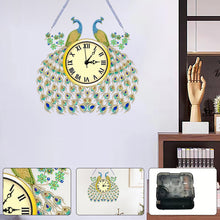 Load image into Gallery viewer, DIY Diamond Painting Clock Kits Diamond Art Clock Ornaments Kit Home Decor (E)