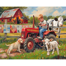 Load image into Gallery viewer, Diamond Painting - Full Round - Farm Child (50*40CM)