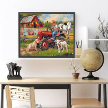 Load image into Gallery viewer, Diamond Painting - Full Round - Farm Child (50*40CM)