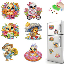 Load image into Gallery viewer, 6Pcs DIY Diamond Painting Refrigerator Magnets Diamond Art Kits for Adults(Duck)