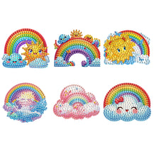 Load image into Gallery viewer, 6Pcs DIY Diamond Painting Refrigerator Magnets Diamond Art Kits (Rainbow)