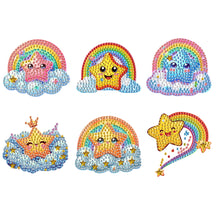 Load image into Gallery viewer, 6Pcs DIY Diamond Painting Refrigerator Magnets Diamond Art Kits for Adults(Star)