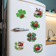 Load image into Gallery viewer, 6Pcs DIY Diamond Painting Refrigerator Magnets Diamond Art Kits (Ladybug)