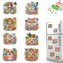 Load image into Gallery viewer, 6Pcs DIY Diamond Painting Refrigerator Magnets Diamond Art Kits (Summer)