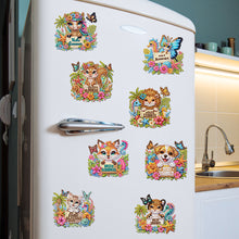 Load image into Gallery viewer, 6Pcs DIY Diamond Painting Refrigerator Magnets Diamond Art Kits (Summer)