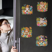 Load image into Gallery viewer, 6Pcs DIY Diamond Painting Refrigerator Magnets Diamond Art Kits (Summer)