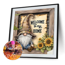 Load image into Gallery viewer, Diamond Painting - Partial Special Shaped - Sunflower Gnome (30*30CM)