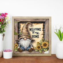 Load image into Gallery viewer, Diamond Painting - Partial Special Shaped - Sunflower Gnome (30*30CM)