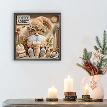 Load image into Gallery viewer, Diamond Painting - Partial Special Shaped - Coffee Gnome (30*30CM)
