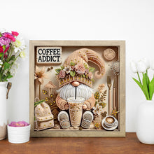 Load image into Gallery viewer, Diamond Painting - Partial Special Shaped - Coffee Gnome (30*30CM)