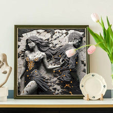 Load image into Gallery viewer, Diamond Painting - Partial Special Shaped - Abstract Art Woman (30*30CM)