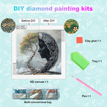 Load image into Gallery viewer, Diamond Painting - Partial Special Shaped - Abstract Art Woman (30*30CM)