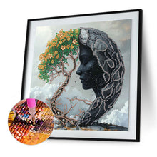 Load image into Gallery viewer, Diamond Painting - Partial Special Shaped - Abstract Art Woman (30*30CM)