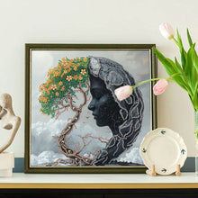 Load image into Gallery viewer, Diamond Painting - Partial Special Shaped - Abstract Art Woman (30*30CM)