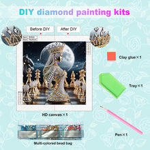 Load image into Gallery viewer, Diamond Painting - Partial Special Shaped - Abstract Chess Goddess (30*30CM)