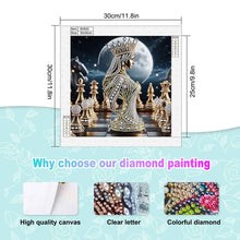 Load image into Gallery viewer, Diamond Painting - Partial Special Shaped - Abstract Chess Goddess (30*30CM)