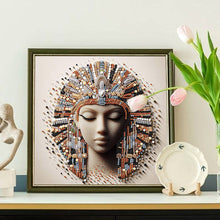 Load image into Gallery viewer, Diamond Painting - Partial Special Shaped - Abstract Egyptian Portrait (30*30CM)