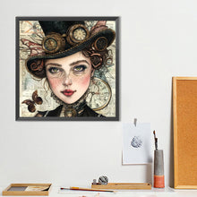 Load image into Gallery viewer, Diamond Painting - Full Round - Steampunk Lady (40*40CM)