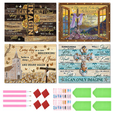 Load image into Gallery viewer, 4 Pcs Diamond Painting - Partial Special Shaped - English (40*30CM)
