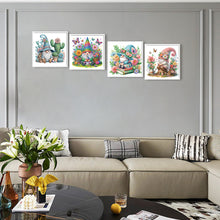 Load image into Gallery viewer, 4 Pcs Diamond Painting - Partial Special Shaped - Gnome (30*30CM)