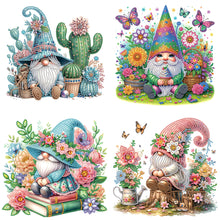 Load image into Gallery viewer, 4 Pcs Diamond Painting - Partial Special Shaped - Gnome (30*30CM)