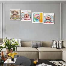 Load image into Gallery viewer, 4 Pcs Diamond Painting - Partial Special Shaped - Grandma (30*30CM)