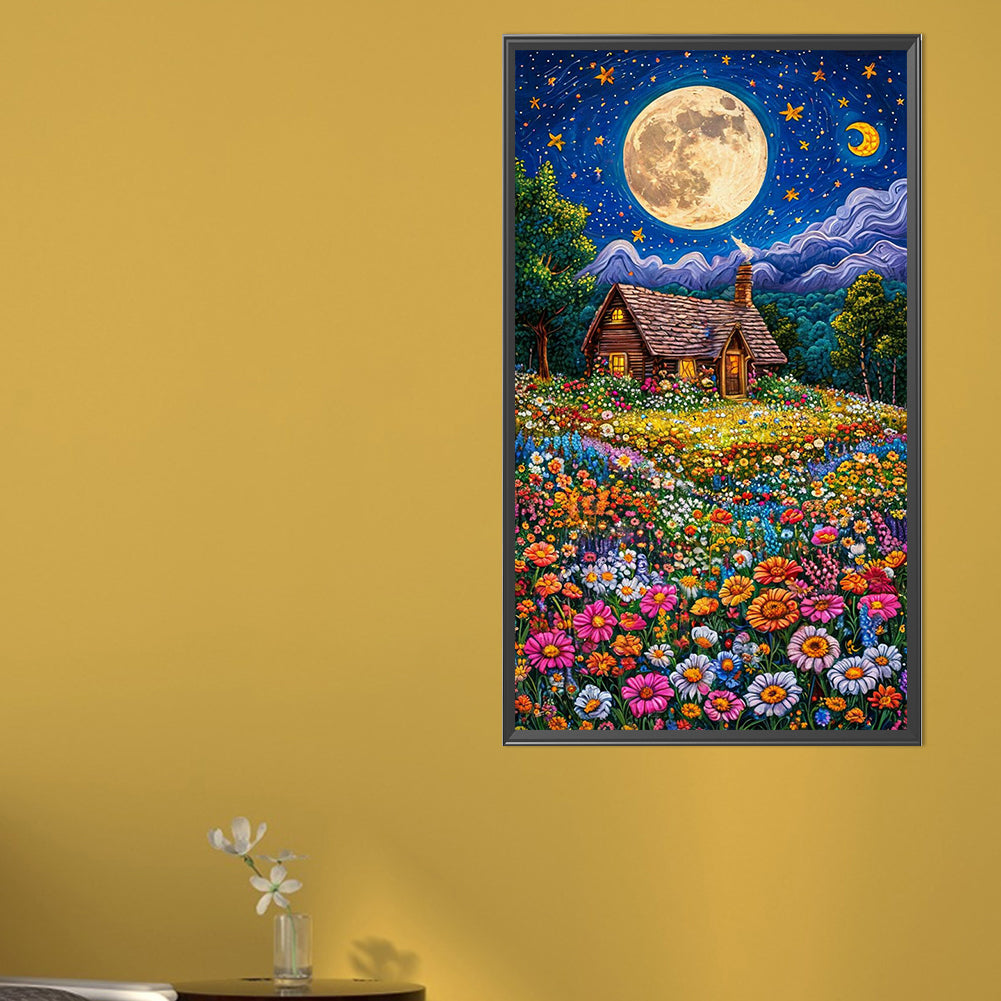 AB Diamond Painting - Full Round - Flower Sea Hut (40*70CM)
