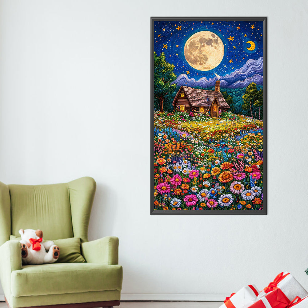 AB Diamond Painting - Full Round - Flower Sea Hut (40*70CM)