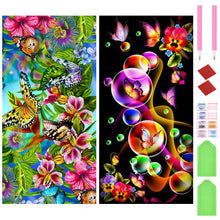 Load image into Gallery viewer, 2 Pcs Diamond Painting - Full Round - Flowers (40*80CM)