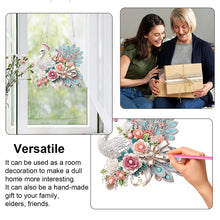 Load image into Gallery viewer, Acrylic Special Shape Animals Diamond Painting Ornaments for Garden Window Decor