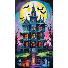 Load image into Gallery viewer, AB Diamond Painting - Full Round - Mysterious Horror House (40*70CM)