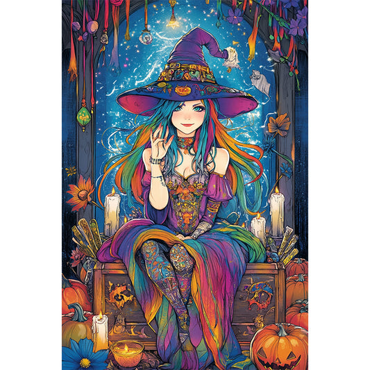 AB Diamond Painting - Full Round - Magic Witch (40*60CM)