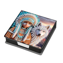 Load image into Gallery viewer, Leather 5D Diamond Painting Kit Note Box DIY Diamond Art Notepad Box (C)