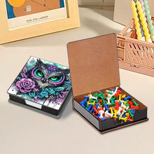 Load image into Gallery viewer, Leather 5D Diamond Painting Kit Note Box DIY Diamond Art Notepad Box (D)