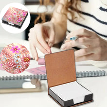 Load image into Gallery viewer, Leather 5D Diamond Painting Kit Note Box DIY Diamond Art Notepad Box (G)