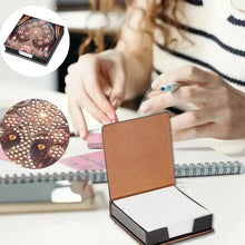 Load image into Gallery viewer, Wooden Diamond Painting Kit Note Box with 160 Sheets Diamond Art Notepad Box (H)